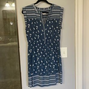 Loft outlet blue and white dress